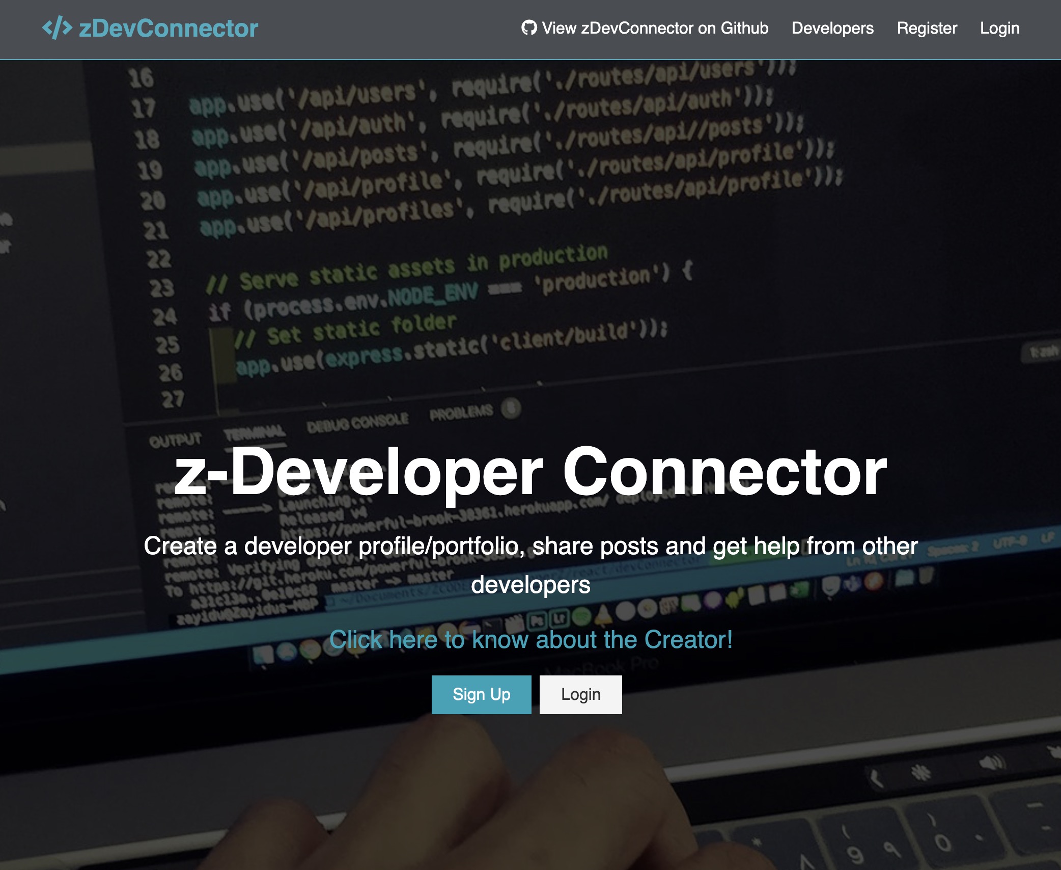 zDevConnector - Développé par Zayidu
